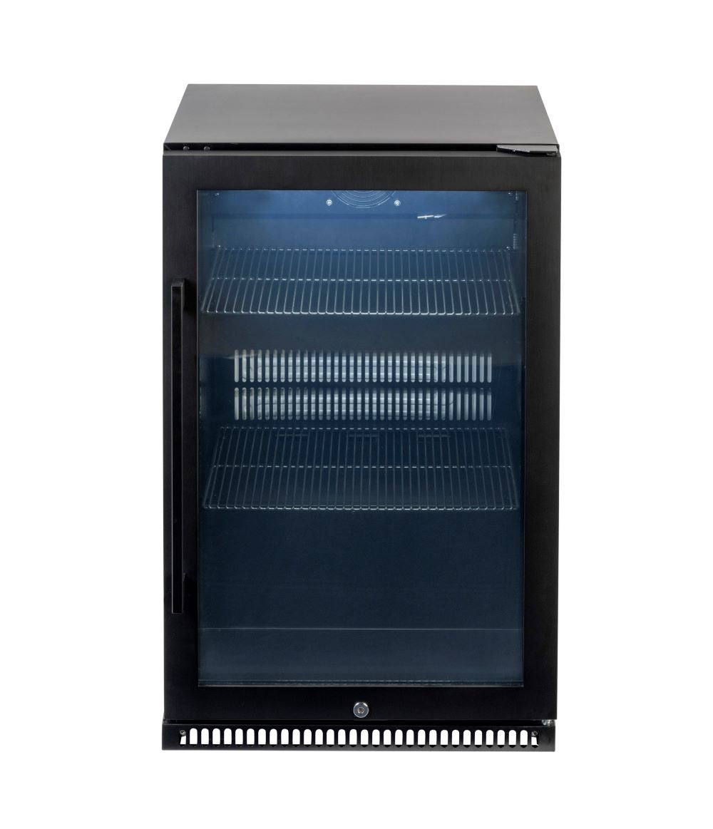 Euro Black single door beverage cooler