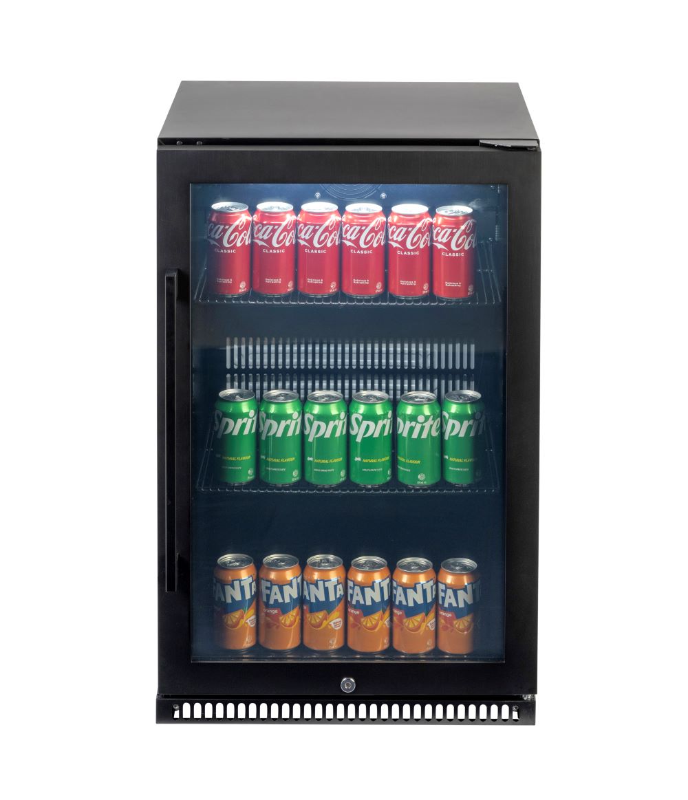 Euro Black single door beverage cooler