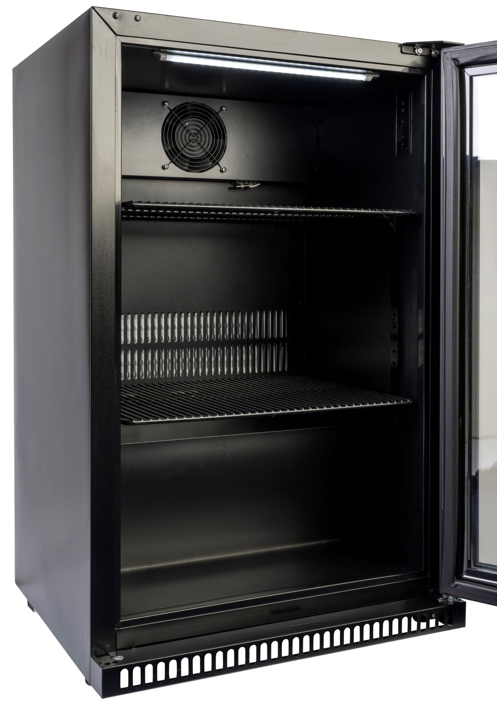 Euro Black single door beverage cooler